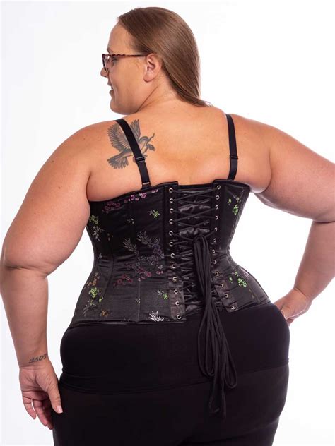 plus size brocade corset long cs 426 orchard corset