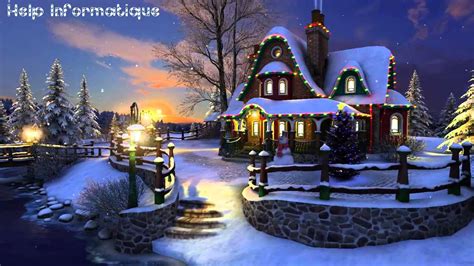 Hd White Christmas 3d Screensaver And Wallpaper Youtube