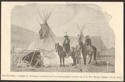 Montana Indians Indians Picture 1901 Picture 1 Of 1