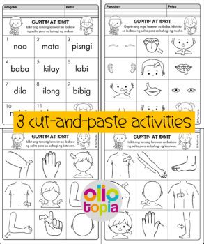 Parts Of The Body In Filipino By Oliotopia Teachers Pay Teachers