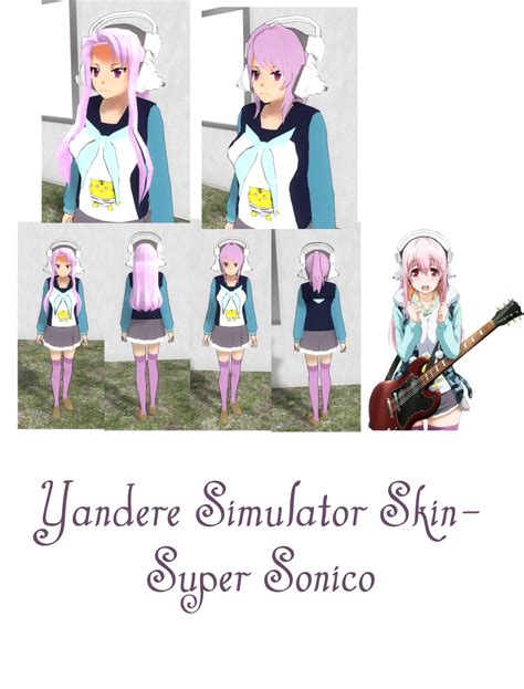 Yandere Simulator Super Sonico Skin By Imaginaryalchemist On Deviantart