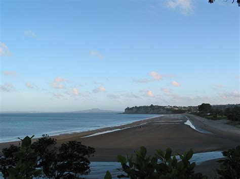 Low Tide At Long Bay Beach Auckland New Zealand Photo New Zealand