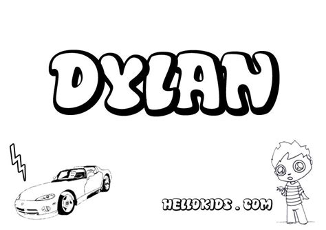Pin By Just Julie On I Love Dylan Name Coloring Pages Coloring Pages