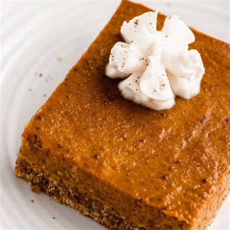 Perfect Paleo Pumpkin Pie Bars Dairy Free Gluten Free