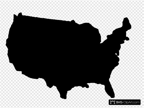 United States Map Svg Vector United States Map Clip Art Svg Clipart Images