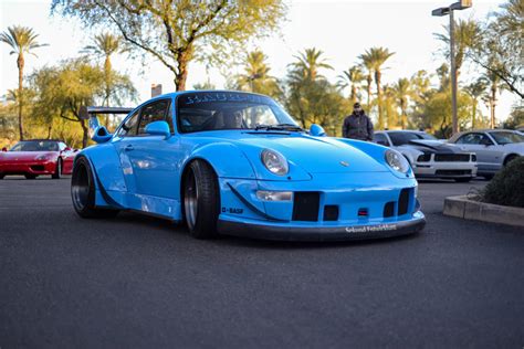 Cruise in, park, and have a good time! RWB Porsche 993 at Cars and Coffee Scottsdale : Autos