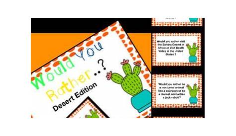 Would you rather...?? Desert Edition by Second Grade Poppy | TpT