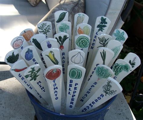 12 Of The Prettiest Herb Markers For Your Garden Available On Etsy
