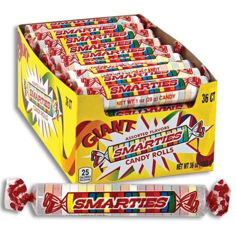 Smarties Giant Candy Rolls 36ct Display Box