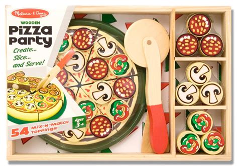 Melissa And Doug Wooden Pizza Set Wooden Play Food Play Food Set