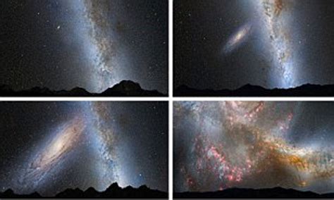 Milky Way Galaxy And The Andromeda Galaxy
