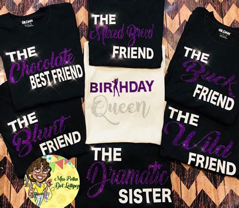 Rated 1.00 out of 5. Birthday Squad Tees Birthday Queen Birthday Shirts ...