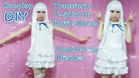 It is just that simple. DIY - Transform your T-Shirt to Ruffle Dress - Inspired by ...