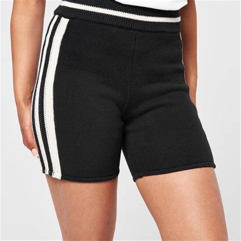 The Upside Sunmore Knit Spin Shorts Women Black Flannels