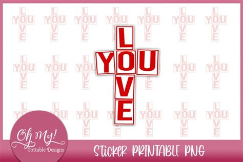 Love You Sticker Printable Png