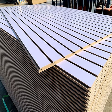 Slotted Groove Mdf Board For Aluminum Slat Wall Panel China Slotted