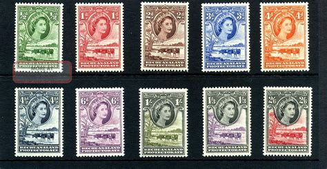 1955 Bechuanaland Protectorate Sg 143 To 151 Vlh