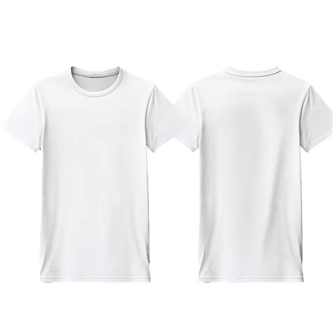 Plain White T Shirt Mockup Template With View Front Back Edited Ai