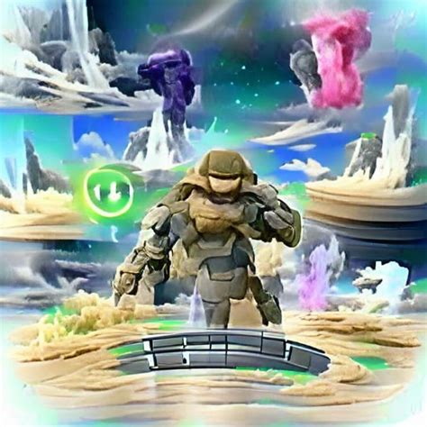 Master Chief From Halo In Super Smash Bros Ultimate A Video Game By