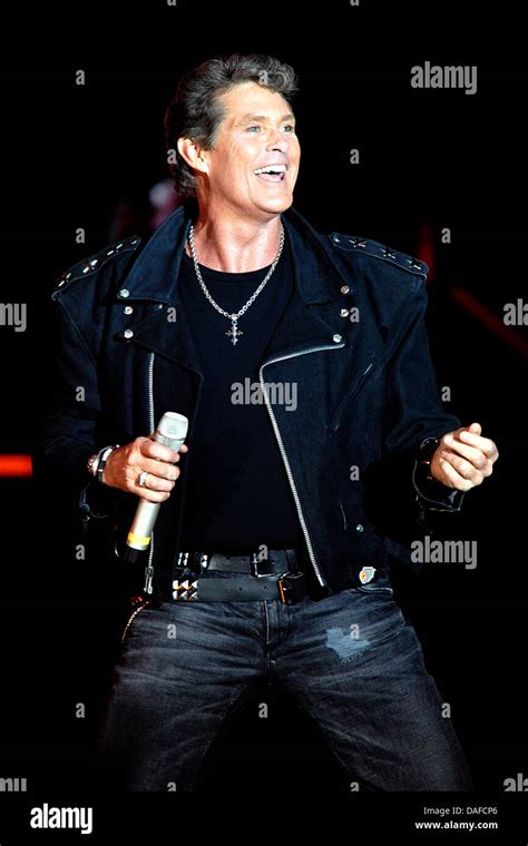 Us Singer And Actor David Hasselhoff Performs On Stages During His The