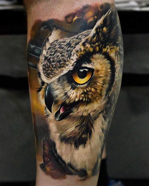 Hyper Realismus Aus Dem Fernen Russland Best Tattoo Designs Owl