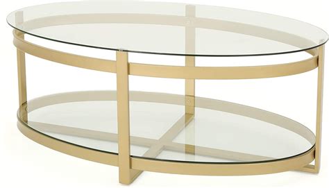 Christopher Knight Home Bell Tempered Glass Coffee Table Round