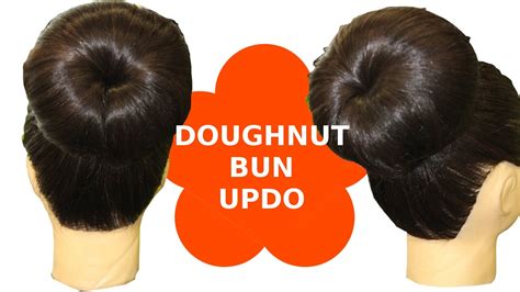 Bun hairstyle using donut also have to get the attention of women and men. Hair Style - Three Minute Doughnut (Donut) Bun Updo - YouTube