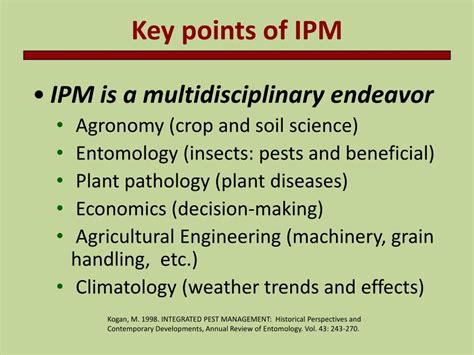 Predatory organisms can be released to devour certain plant pests. PPT - Introduction to Integrated Pest Management (IPM ...
