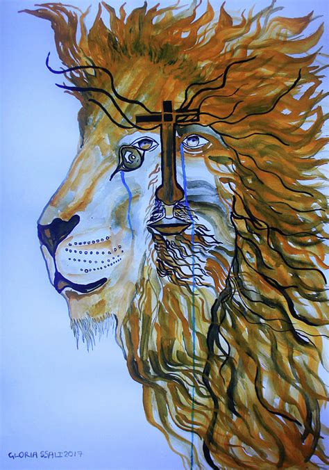 Jesus Lion Of Judah Painting By Gloria Ssali