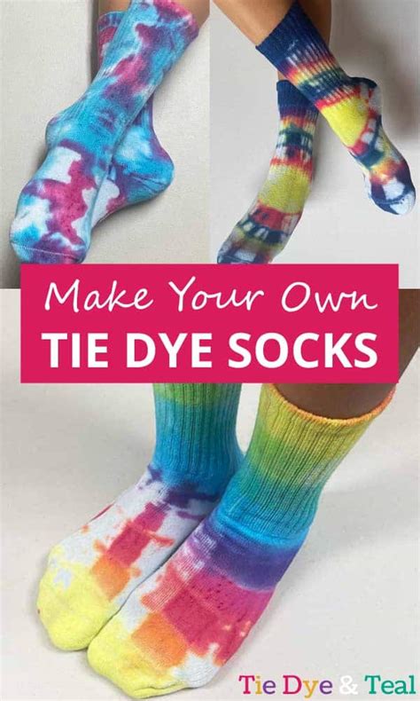 Tie Dye Socks 3 Easy Fun Patterns Tie Dye And Teal