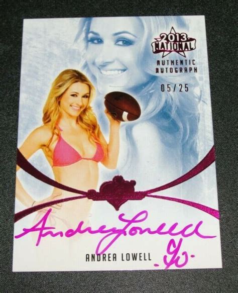 Benchwarmer Andrea Lowell National Pink Foil Auto Playboy Hot