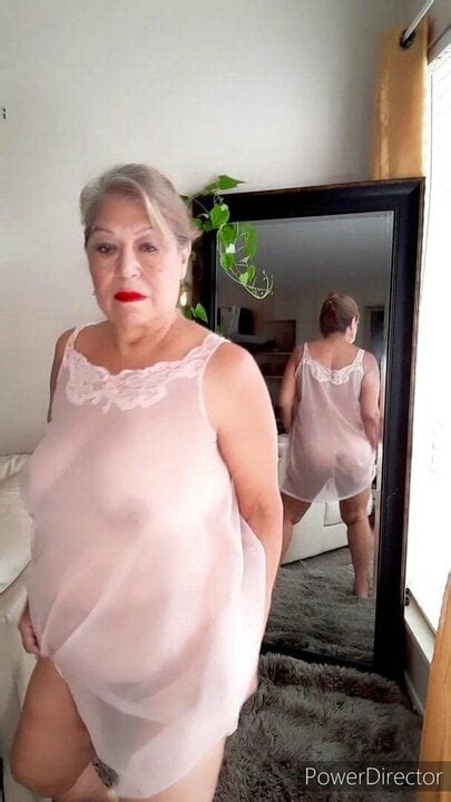 Mature Bbw Woman With Hairy Pussy Wearing Sheer Nightgown Xhamster