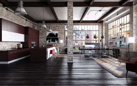 Industrial Loft On Behance