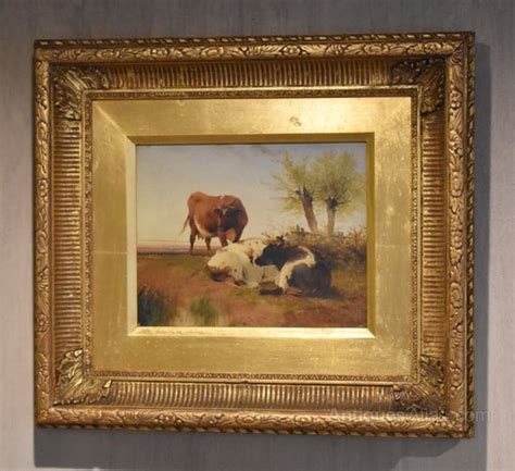 Antiques Atlas Oil Painting Of Cattle By Frederick E Valter