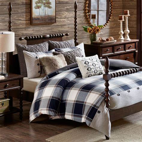 Urban Cabin Plaid 9 Pc Duvet Style Comforter Bed Set By Madison Park