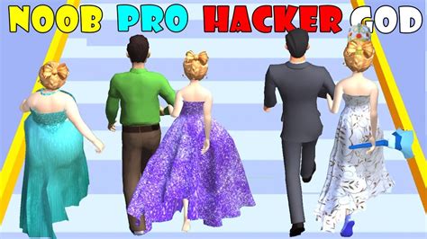Noob Vs Pro Vs Hacker Vs God Bride Race And Outfit Makeover Youtube