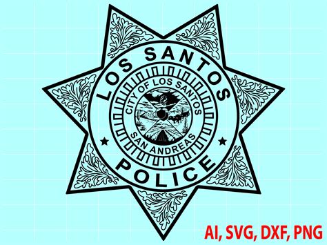 State Of San Andreas City Of Los Santos Police Download Now Etsy