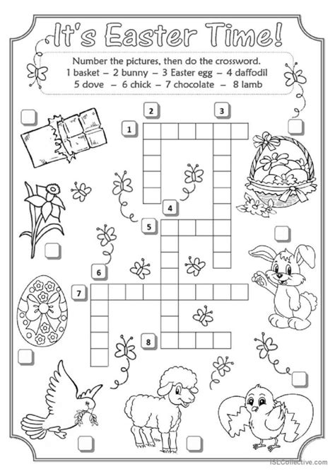 Easter Crossword Crossword English Esl Worksheets Pdf And Doc