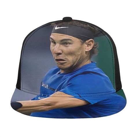 Yoohome Rafael Nadal Snapback Hat Unisex Printed Adjustable Running