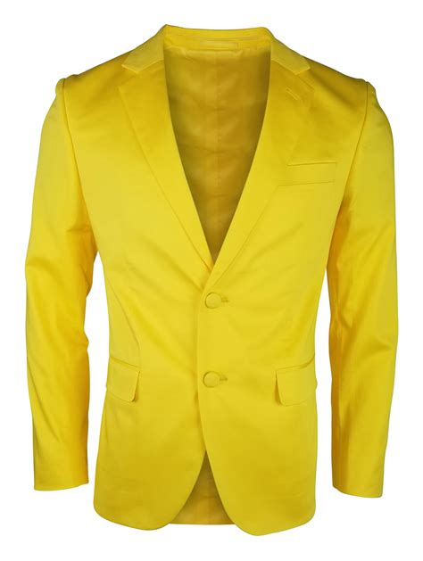 Mens Cotton Jacket Yellow Uniform Edit