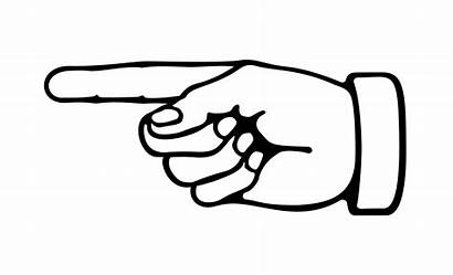 Pointing Hand Clipart Finger Left Pointer Computer