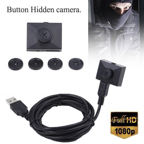 mini button spy hidden pinhole camera dvr hd 1080p dv video recorder cam w1 spy bug cell tv