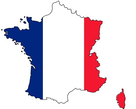 Clipart Colored Map Of France