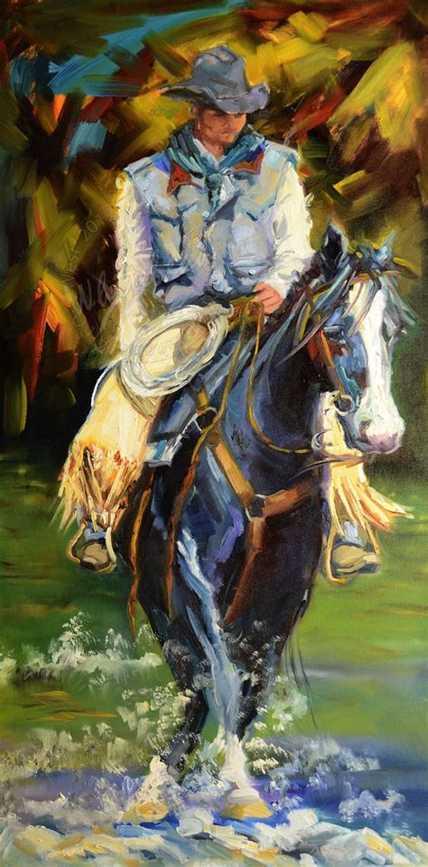 Diane Whitehead Art Out West Not A Painting A Day Cowboy Western