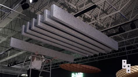 Slab Baffle Installation Ceiling System Acoustic Baffles Sound Proofing