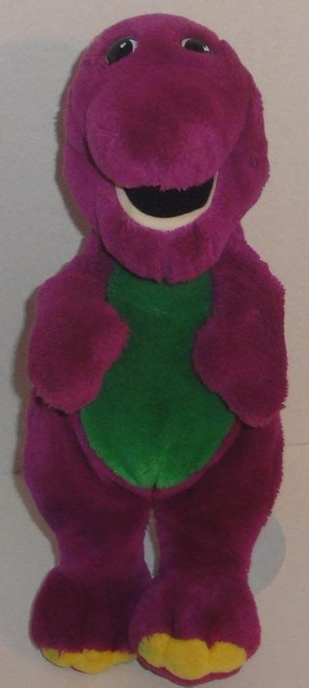 Vintage Lyons Group 1992 Barney Purple Dinosaur 13 Plush Stuffed Doll