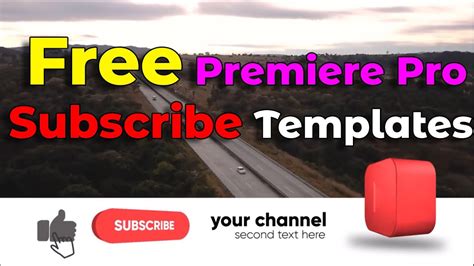 Premiere Pro Youtube Subscribe Template Pleguru