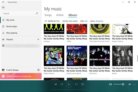 How To Stream Your Music With Onedrive And The Groove Music App For Windows