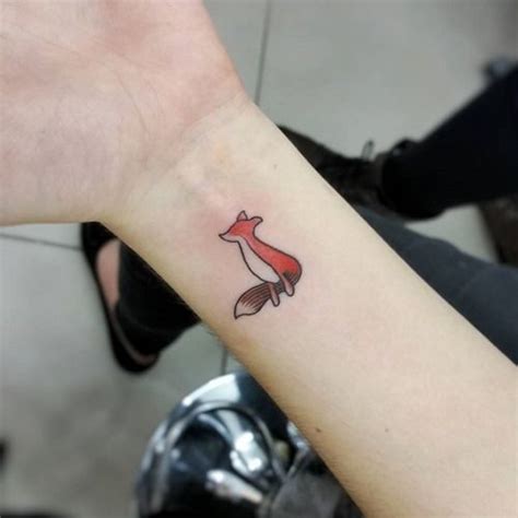 Cute Fox Tattoo ♥ Fox Tattoo Design Small Fox Tattoo Wrist Tattoos