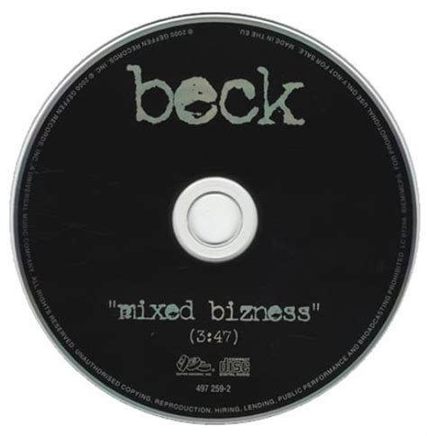 Beck Mixed Bizness Uk Promo Cd Single Cd5 5 153351